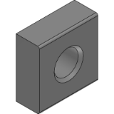Square Nut  M5 - Series 25 with profile-grooves 6 mm