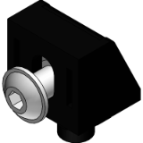 Panel block with cap with mounting hardware - Mounting