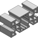 Perfil de aluminio mk 2060.02 - Perfiles de Construcción Serie 60