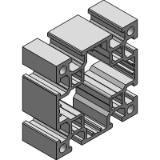 Perfil de aluminio mk 2060.05 - Perfiles de Construcción Serie 60