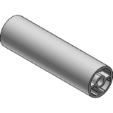 Perfil de aluminio tubos redondos mk 2280 - Perfiles de Construcción Serie D28