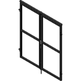 B69.60.006 - Standard - Standard Double Swing Door w/ horizontal brace
